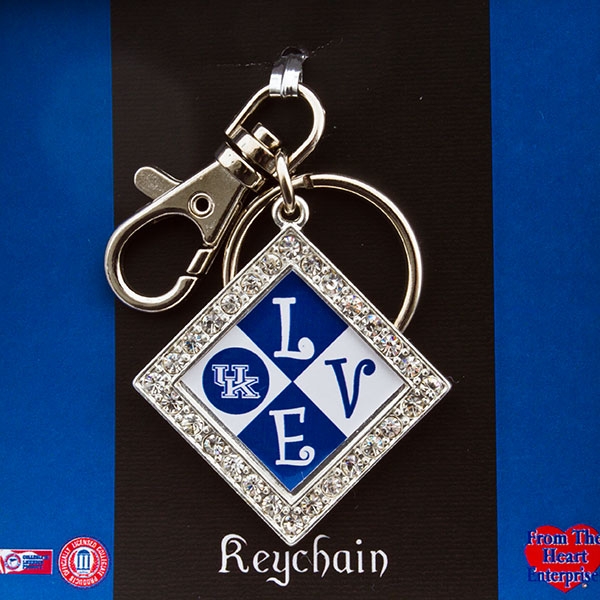 Wholesale show Wildcat LOVE inch adorable Kentucky keychain pendant inch inch