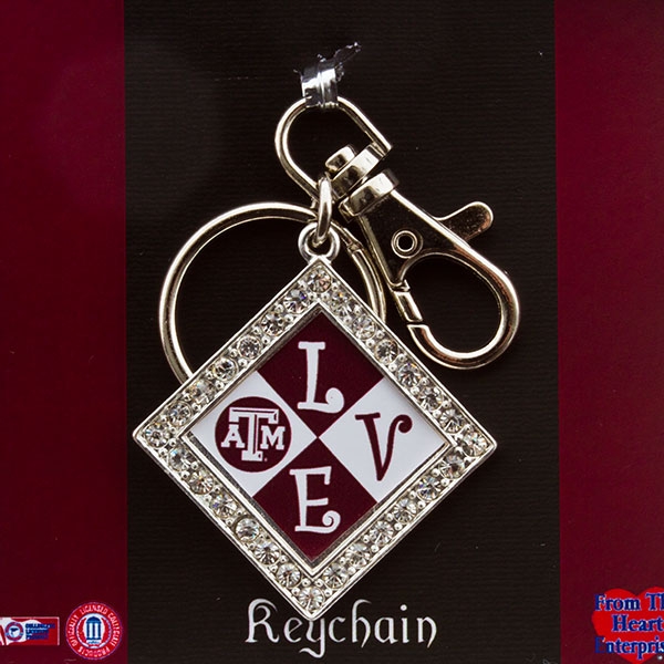 Wholesale show Aggie LOVE inch adorable Texas M keychain pendant inch inch