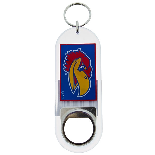 Wholesale enjoy classic soda using Kansas University bottle opener keychain awes