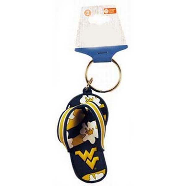 Wholesale easy find keys flip flop keychain West Virginia logo
