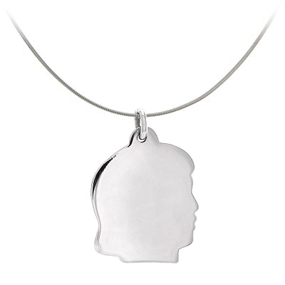 Wholesale sterling Silver Girl Pendant Approx L W