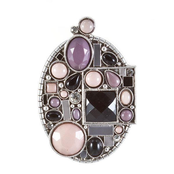 Wholesale oval ornate pendant miscellaneous smokey cabochons Judson s wholesale