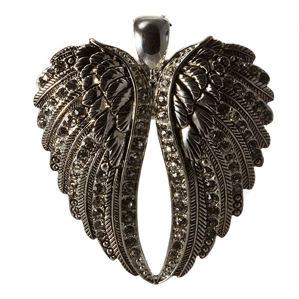 Wholesale silver eagle bas relief pendant crystal rhinestones Judson s wholesale