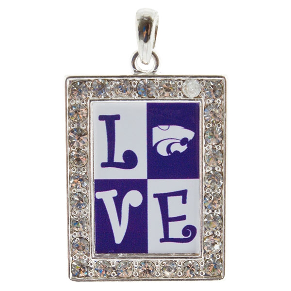 Wholesale show WILDCAT LOVE adorable Kansas State pendant measuring inch inch