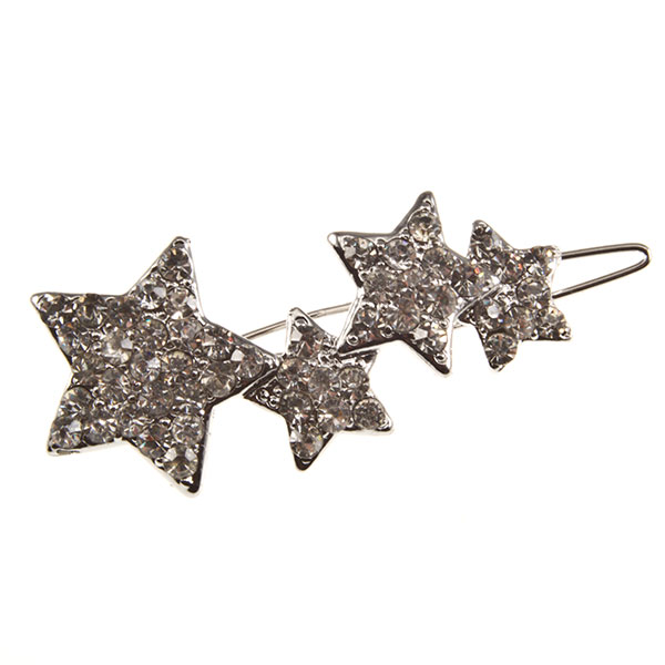 Wholesale silver crystal rhinestone hair clip