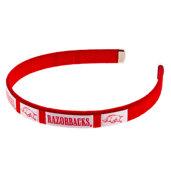Wholesale inch red spirit headband Arkansas Razorbacks logo