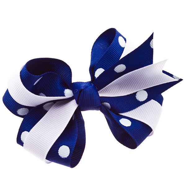 Wholesale blue white color bow