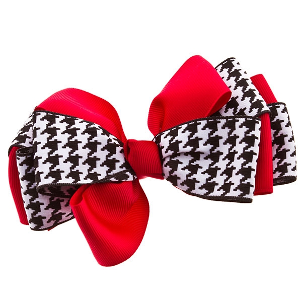 Wholesale houndstooth print bow