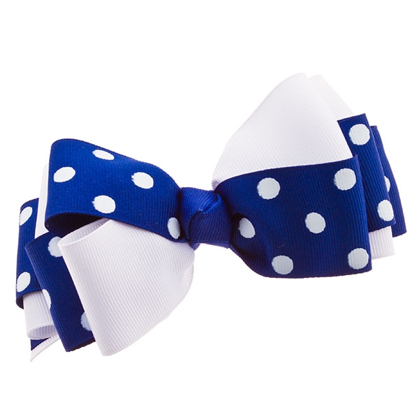 Wholesale royal blue white color bow