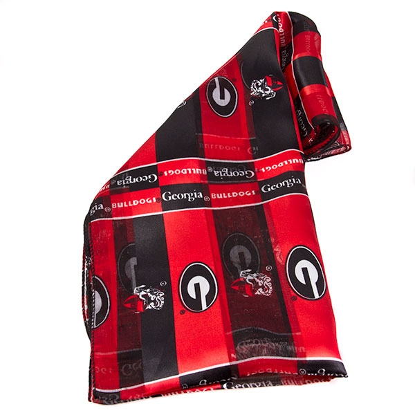 Wholesale georgia Bulldogs scarf measuring inches inches orange black polyester