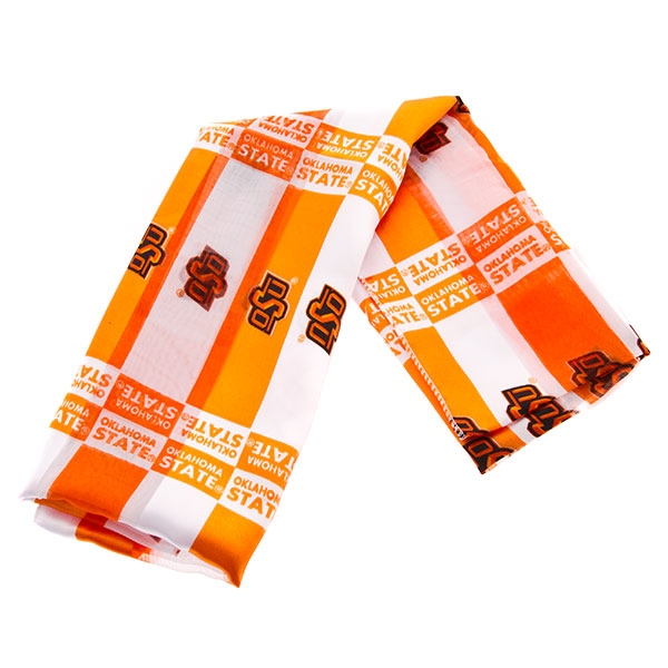Wholesale express OSU Spirit lustrous polyester scarf simple checkered pattern O