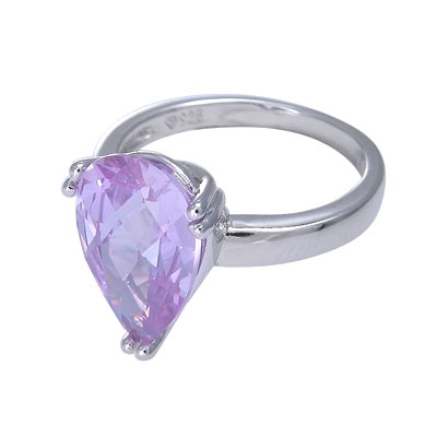 Wholesale sterling Silver Ring w mm mm Purple CZ ORIGINAL PRICE
