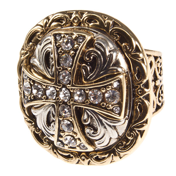 Wholesale gold silver stretch band ring inch diameter bas relief rhinestone cove