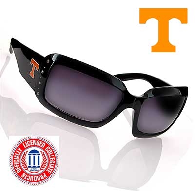 Wholesale black Fashion Frame Sunglasses Faux Jewels University Tennessee Logo O