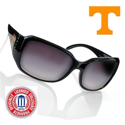 Wholesale black Fashion Frame Sunglasses Faux Jewels University Tennessee Logo O
