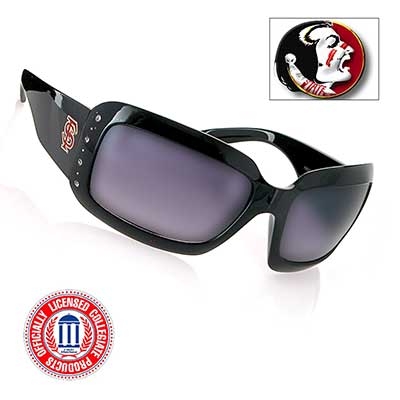 Wholesale black Fashion Frame Sunglasses Faux Jewels Florida State University Lo