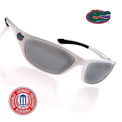 Wholesale white Frame Sunglasses Officially Licensed University Florida Logo