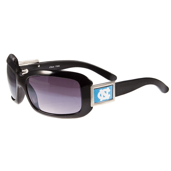 Wholesale university North Carolina Classic large frame polished black sunglasse