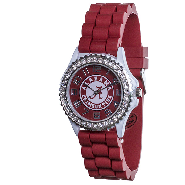Wholesale crimson white colored silicon watch officially licensed Alabama Crimso
